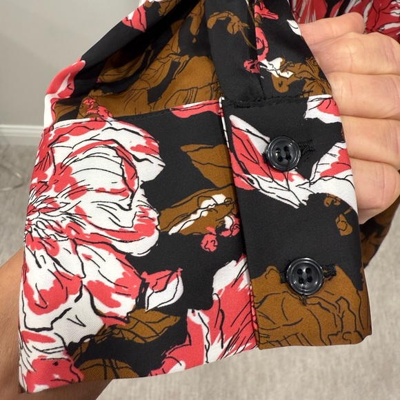 Zara Floral Printed Long Sleeve Mini Dress - Picture 3 of 7